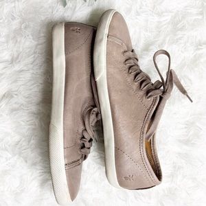 FRYE Maya Lace Up Leather Casual Sneakers 8